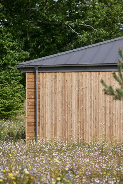 Homes and facilities for autistic residents, clad in wood and steel profiles, and surrounded by forest, AutismeCenter Skive, Jægervej 16, 7800 Skive